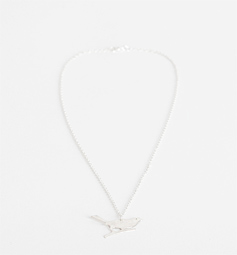 Silver bird necklace
