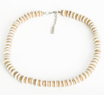 Shell and ceramic bead necklace