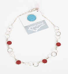Red circles necklace